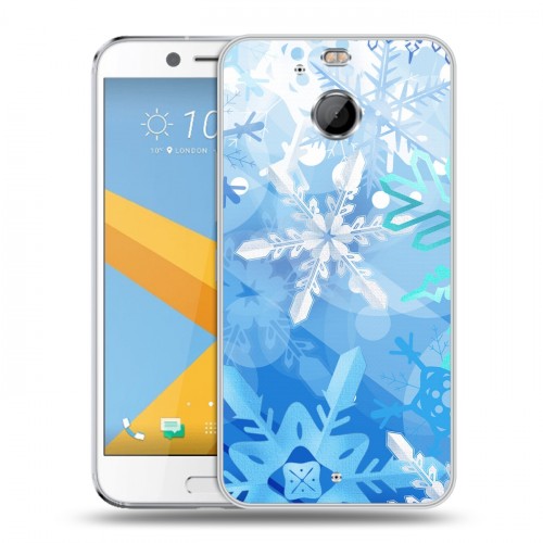 Дизайнерский пластиковый чехол для HTC 10 evo Снежинки