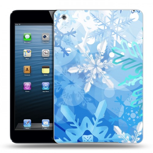 Дизайнерский пластиковый чехол для Ipad Mini Снежинки