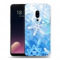 Дизайнерский пластиковый чехол для Meizu 15 Plus Снежинки