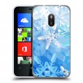 Дизайнерский пластиковый чехол для Nokia Lumia 620 Снежинки