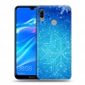 Дизайнерский пластиковый чехол для Huawei Y6 (2019) Снежинки