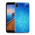 Дизайнерский силиконовый чехол для Xiaomi RedMi 7A Снежинки