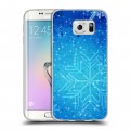 Дизайнерский пластиковый чехол для Samsung Galaxy S6 Edge Снежинки