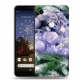 Дизайнерский пластиковый чехол для Google Pixel 3a XL Новогодняя хвоя