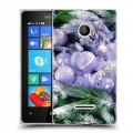 Дизайнерский пластиковый чехол для Microsoft Lumia 435 Новогодняя хвоя