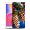 Дизайнерский пластиковый чехол для Xiaomi RedMi 6A Новогодняя хвоя