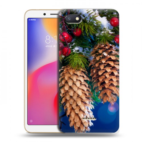 Дизайнерский пластиковый чехол для Xiaomi RedMi 6A Новогодняя хвоя