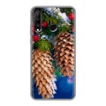 Дизайнерский силиконовый чехол для Huawei P30 Lite Новогодняя хвоя