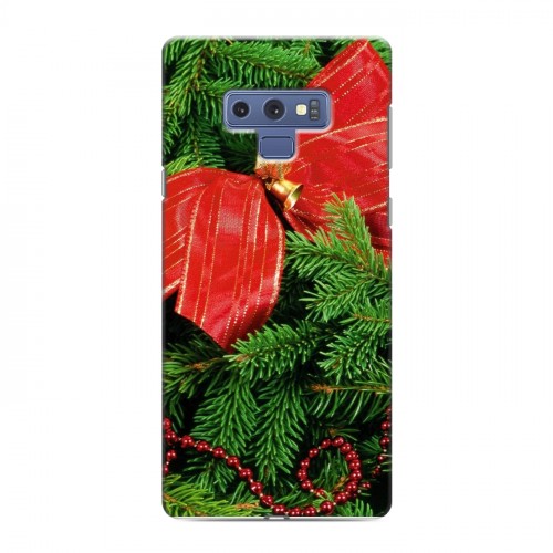 Дизайнерский силиконовый с усиленными углами чехол для Samsung Galaxy Note 9 Новогодняя хвоя