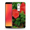 Дизайнерский пластиковый чехол для LG Optimus G2 Новогодняя хвоя