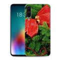 Дизайнерский силиконовый чехол для Meizu 16T Новогодняя хвоя