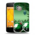 Дизайнерский пластиковый чехол для LG Google Nexus 4 Новогодняя хвоя