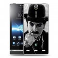 Дизайнерский пластиковый чехол для Sony Xperia S Чарли Чаплин