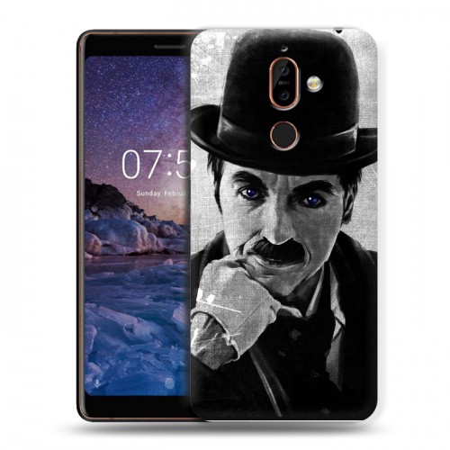 Дизайнерский пластиковый чехол для Nokia 7 Plus Чарли Чаплин