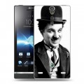 Дизайнерский пластиковый чехол для Sony Xperia S Чарли Чаплин