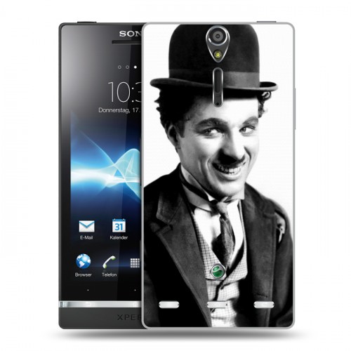 Дизайнерский пластиковый чехол для Sony Xperia S Чарли Чаплин