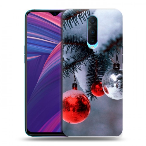 Дизайнерский пластиковый чехол для OPPO RX17 Pro Новогодняя хвоя