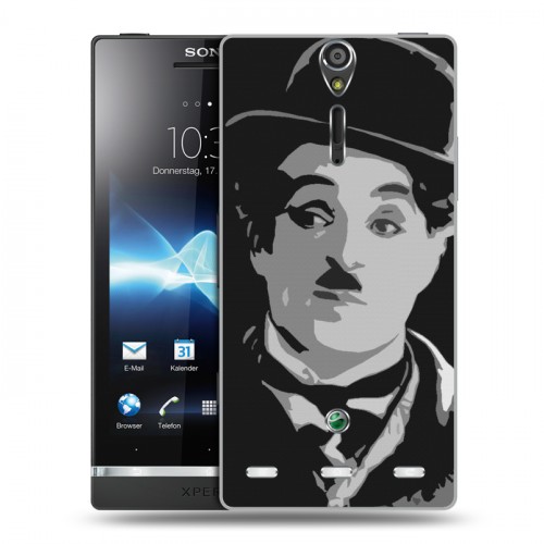 Дизайнерский пластиковый чехол для Sony Xperia S Чарли Чаплин