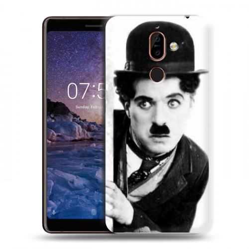 Дизайнерский пластиковый чехол для Nokia 7 Plus Чарли Чаплин