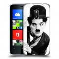 Дизайнерский пластиковый чехол для Nokia Lumia 620 Чарли Чаплин