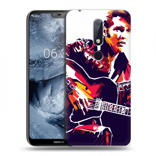 Дизайнерский силиконовый чехол для Nokia 6.1 Plus Элвис Пресли