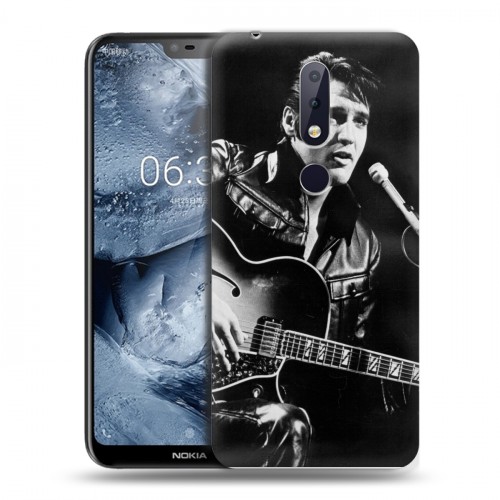 Дизайнерский пластиковый чехол для Nokia 6.1 Plus Элвис Пресли