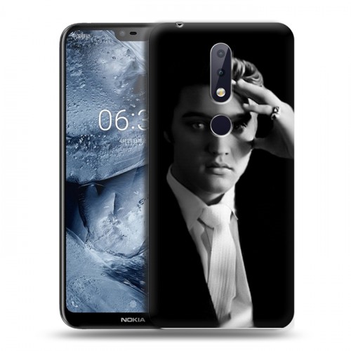 Дизайнерский силиконовый чехол для Nokia 6.1 Plus Элвис Пресли