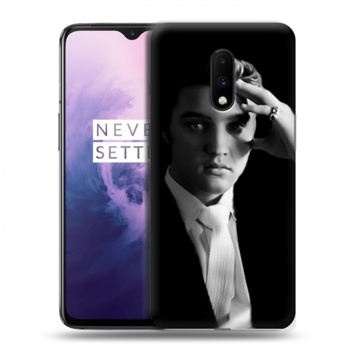 Дизайнерский пластиковый чехол для OnePlus 7 Элвис Пресли