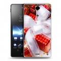 Дизайнерский пластиковый чехол для Sony Xperia TX Новогодняя хвоя