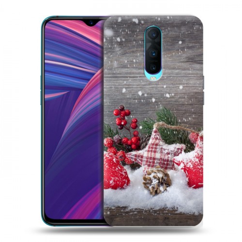 Дизайнерский пластиковый чехол для OPPO RX17 Pro Новогодняя хвоя