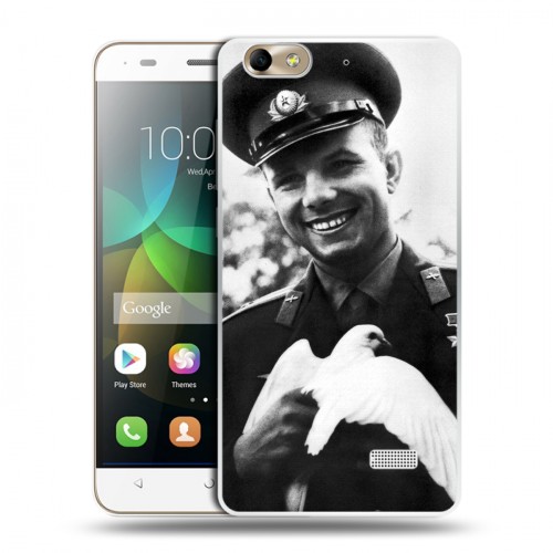 Дизайнерский пластиковый чехол для Huawei Honor 4C Юрий Гагарин