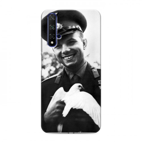 Дизайнерский силиконовый чехол для Huawei Honor 20 Юрий Гагарин