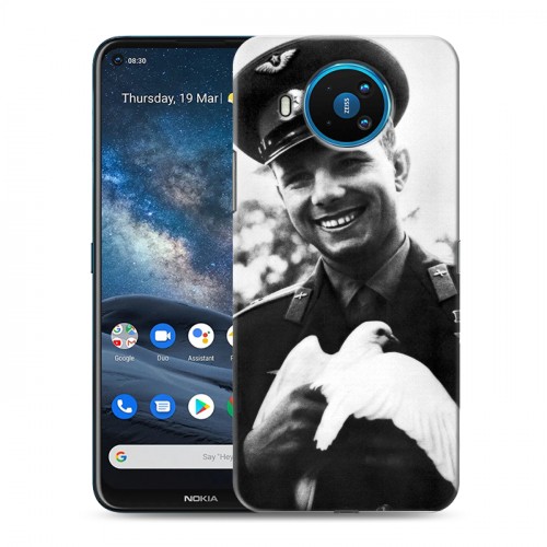 Дизайнерский силиконовый чехол для Nokia 8.3 Юрий Гагарин