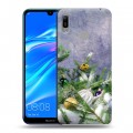 Дизайнерский пластиковый чехол для Huawei Y6 (2019) Новогодняя хвоя