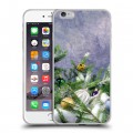 Дизайнерский силиконовый чехол для Iphone 6 Plus/6s Plus Новогодняя хвоя