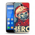 Дизайнерский пластиковый чехол для Huawei Honor 3C Lite Юрий Гагарин