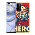 Дизайнерский силиконовый чехол для Huawei Honor 30 Pro Юрий Гагарин