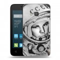 Дизайнерский силиконовый чехол для Alcatel One Touch Pixi 4 (4) Юрий Гагарин