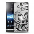 Дизайнерский пластиковый чехол для Sony Xperia S Юрий Гагарин