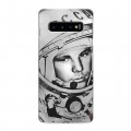 Дизайнерский силиконовый чехол для Samsung Galaxy S10 Юрий Гагарин