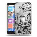 Дизайнерский пластиковый чехол для Nokia Lumia 1320 Юрий Гагарин