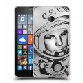 Дизайнерский пластиковый чехол для Microsoft Lumia 640 XL Юрий Гагарин