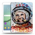 Дизайнерский силиконовый чехол для Samsung Galaxy Tab S2 9.7 Юрий Гагарин