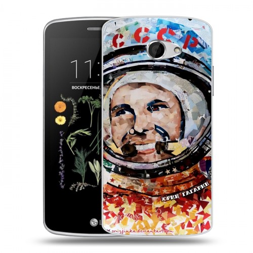 Дизайнерский силиконовый чехол для LG K5 Юрий Гагарин
