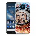 Дизайнерский силиконовый чехол для Nokia 8.3 Юрий Гагарин