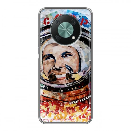 Дизайнерский пластиковый чехол для Huawei Nova Y90 Юрий Гагарин
