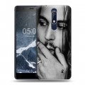 Дизайнерский пластиковый чехол для Nokia 5.1 Джонни Депп