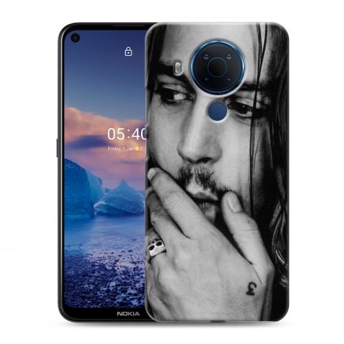 Дизайнерский силиконовый чехол для Nokia 5.4 Джонни Депп