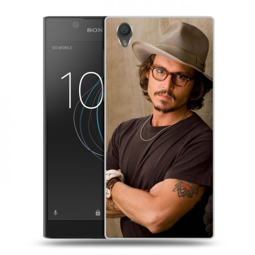 Дизайнерский пластиковый чехол для Sony Xperia L1 Джонни Депп