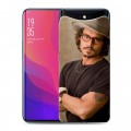 Дизайнерский силиконовый чехол для OPPO Find X Джонни Депп